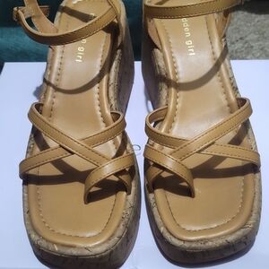 Tan Strappy Sandals
